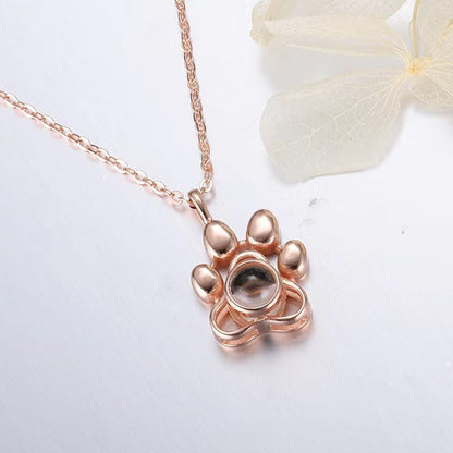 Titanium Paw Necklace