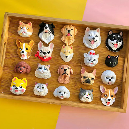 Adorable Dog Head Figure