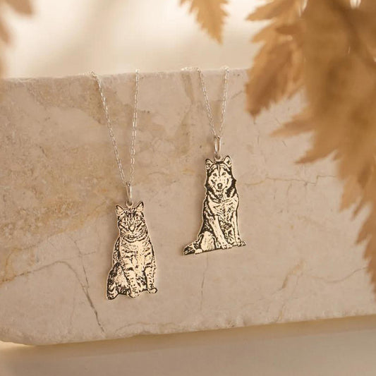 925 Silver Pet Engraved Pendant