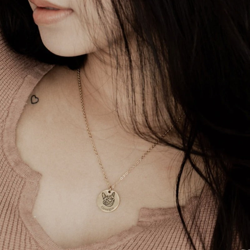 Personalized Engraved Titianium Necklace