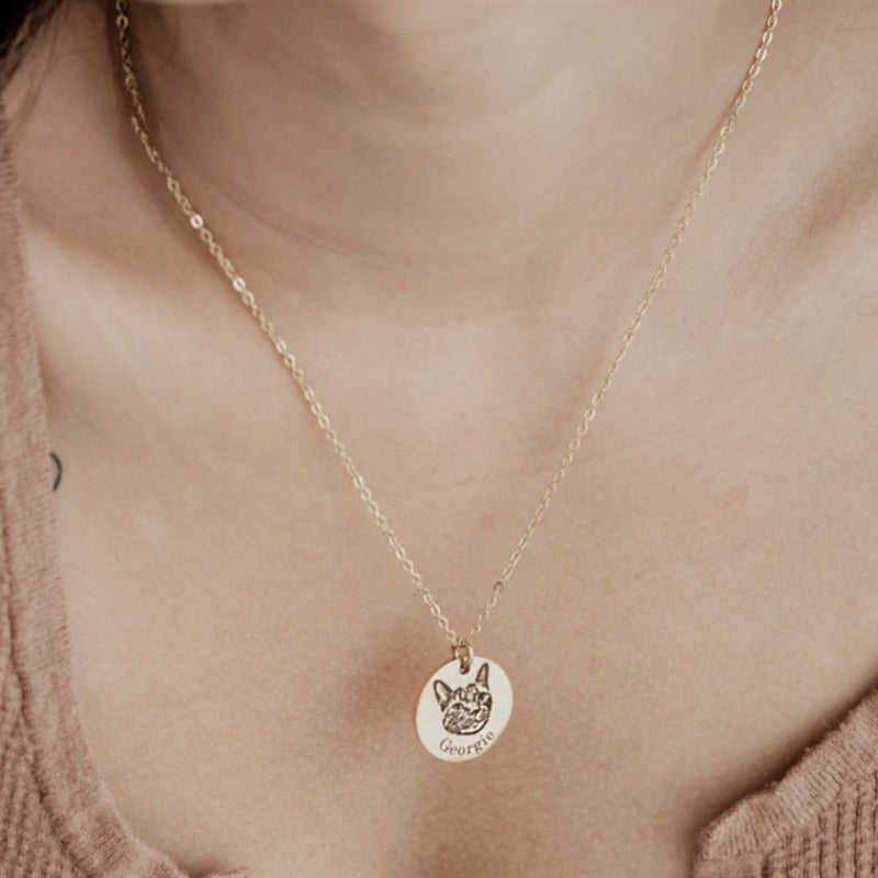 Personalized Engraved Titianium Necklace