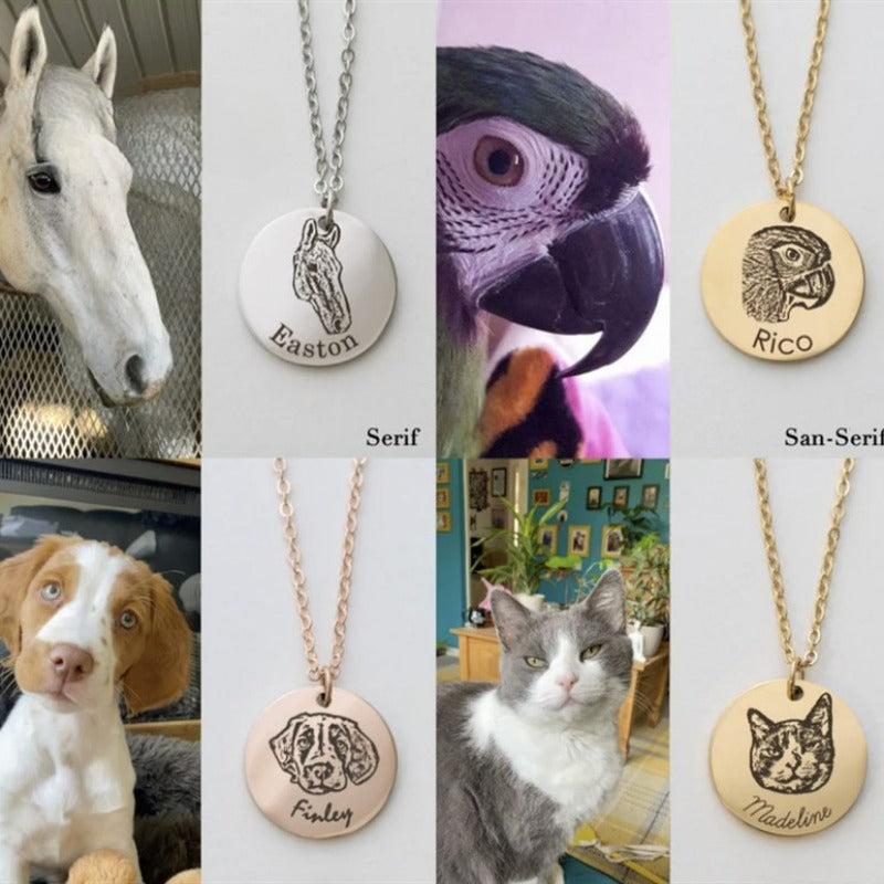 Personalized Engraved Titianium Necklace