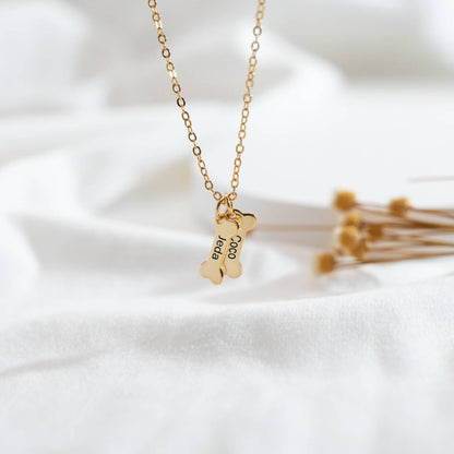 Personalized Stainless Steel Bone Necklace