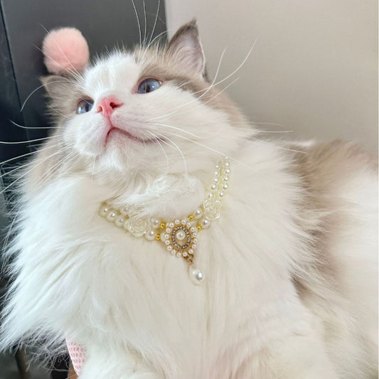 Double Layer Bamboo & Pearl Necklace