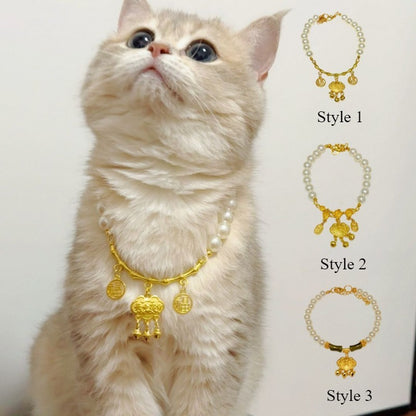 Double Layer Bamboo & Pearl Necklace