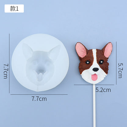 Adorable Dog Head Figure