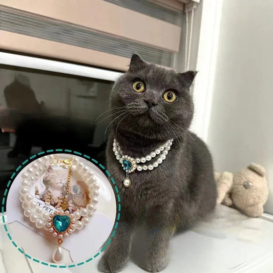 Double Layer Tassel Gemstone & Pearl Necklace