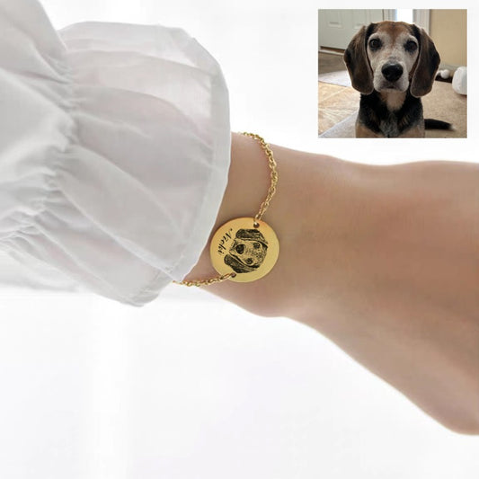 Custom Pet Photo & Name Bracelet