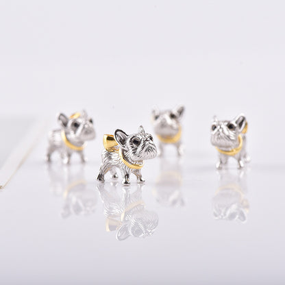S925 Sterling Silver Bulldog Pendant
