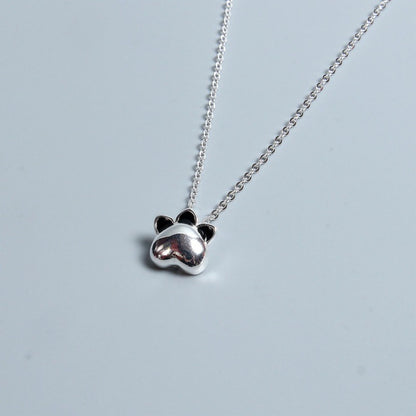 S925 Silver Super Cute Cat Claw Necklace