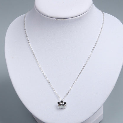 S925 Silver Super Cute Cat Claw Necklace