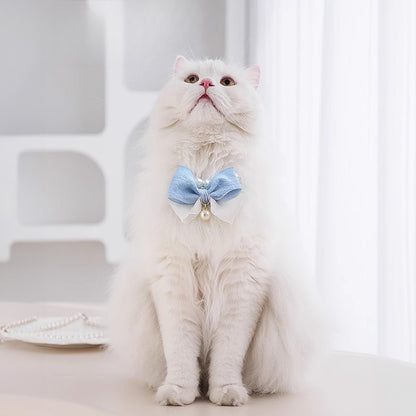 Blue Bowtie Necklace