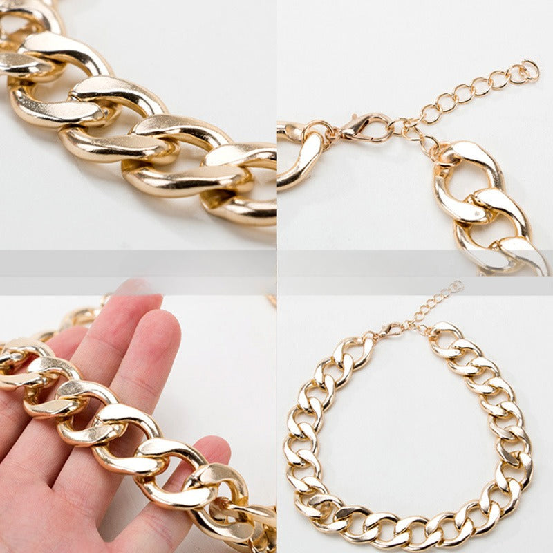 French Bulldog Plastic Gold Chain