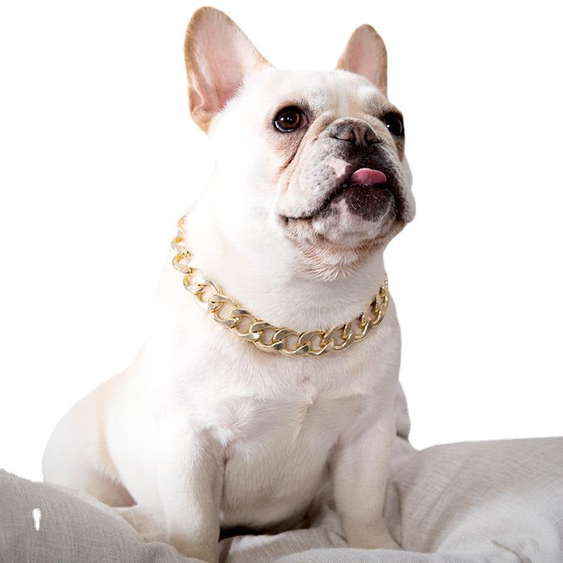 French Bulldog Plastic Gold Chain