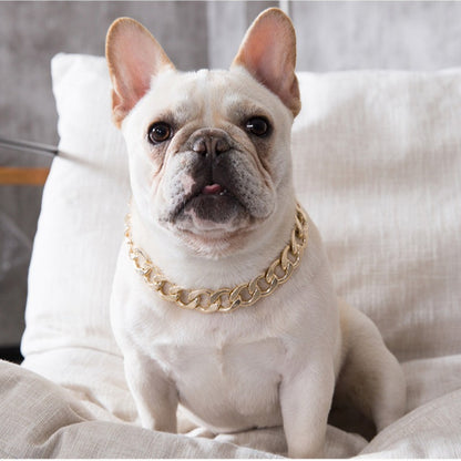 French Bulldog Plastic Gold Chain
