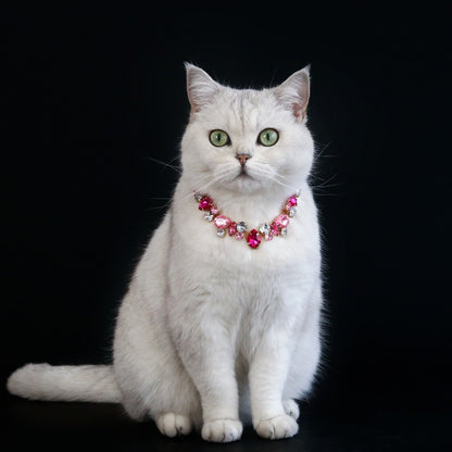 Rhinestone Water Drop Metal Necklace