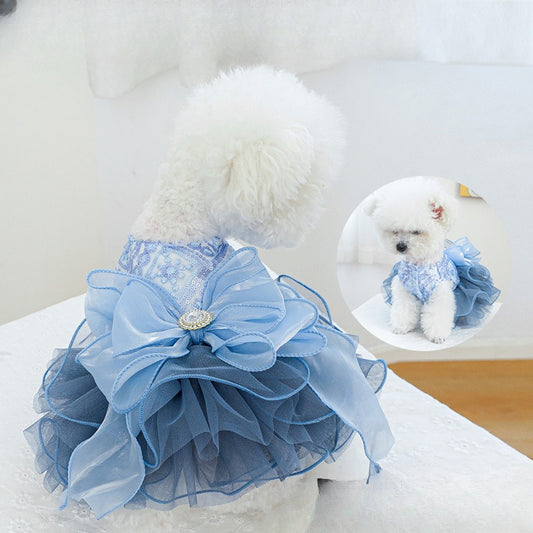 Blue Galaxy Wedding Dress